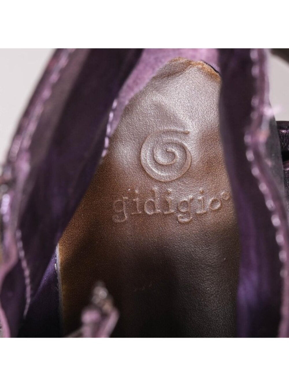 Gidigio Leather Ankle Boots Booties Almond Toe Made in Italy Women's Size 8.5 - Picture 5 of 7